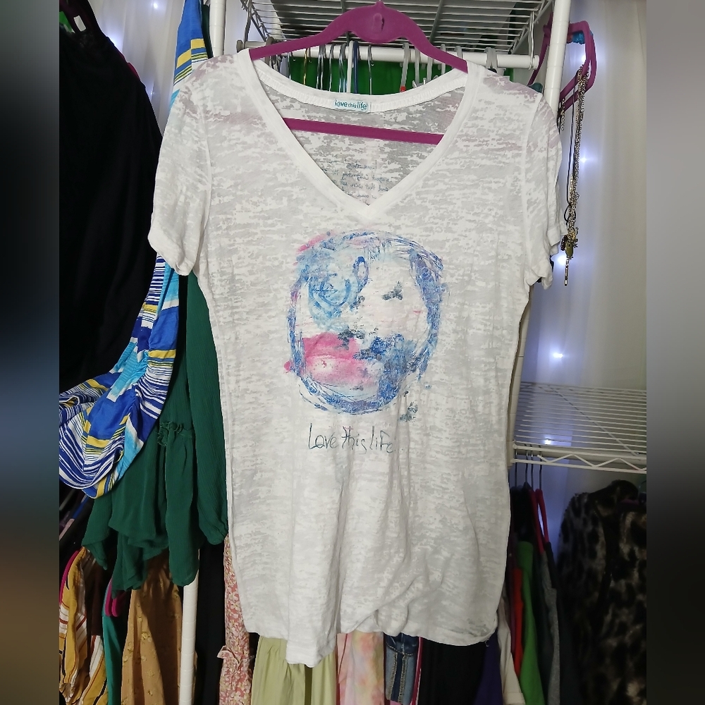 White Graphic Tee